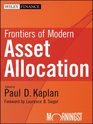 cover image of Frontiers of Modern Asset Allocation